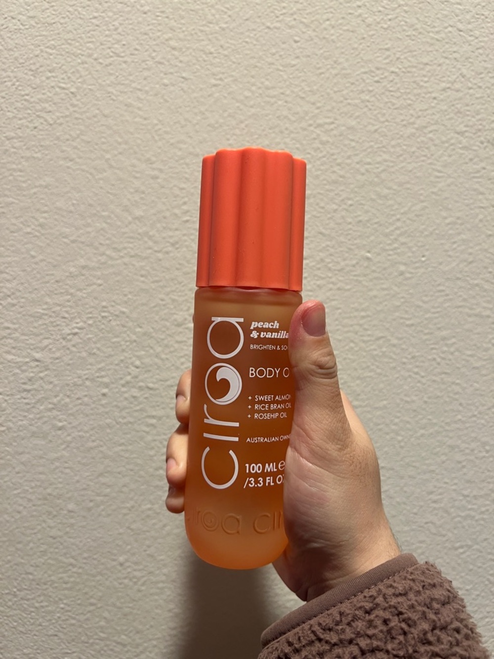 CIROA peach & vanilla body oil 3.3 floz / 100 ml